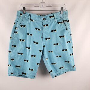 PLUGG Shorts Mens 30 Blue Sun Glasses Vintage Short (30x9.5)